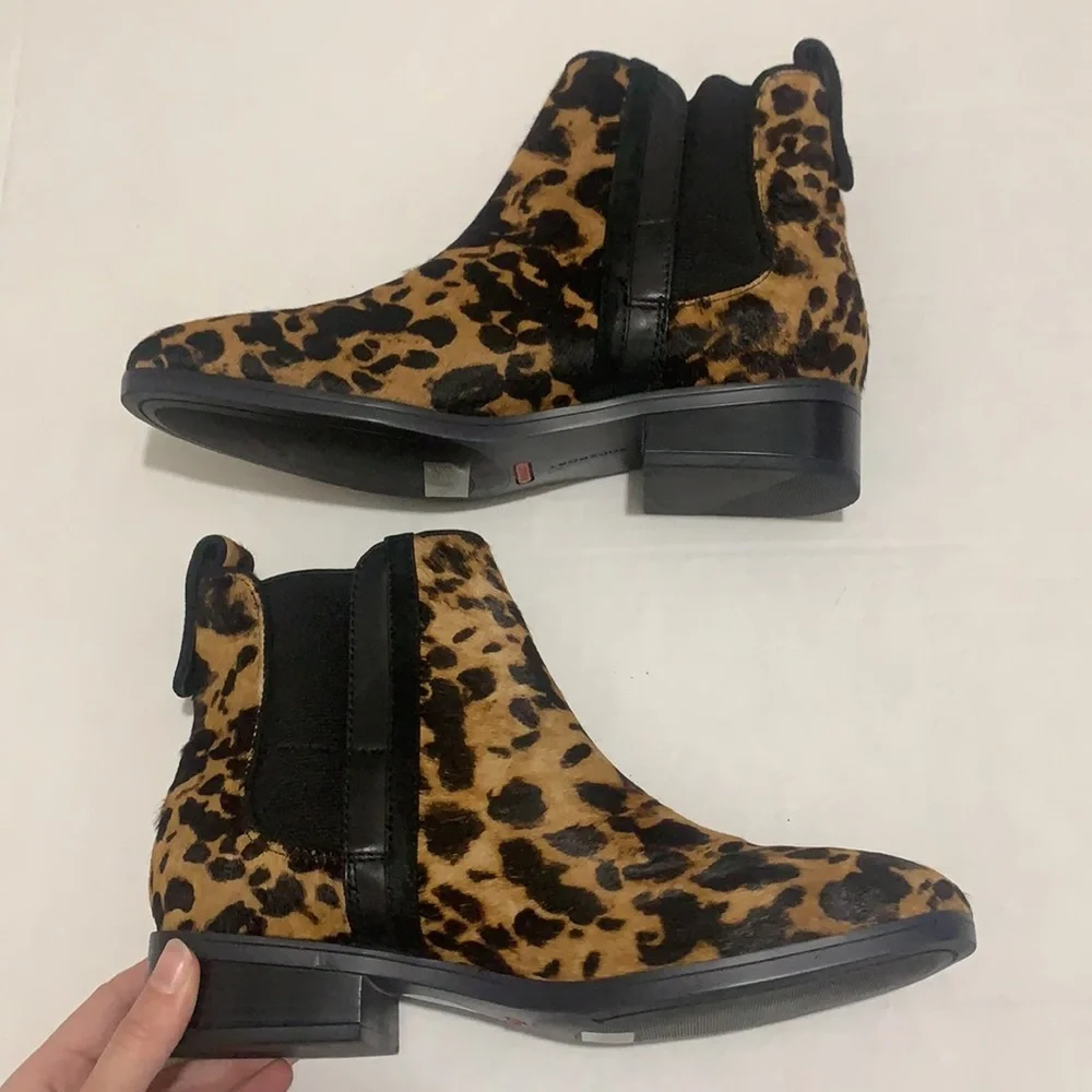 Rockport | Animal Fur Cheetah Print Booties Size 8 NEW - Picture 6 of 16
